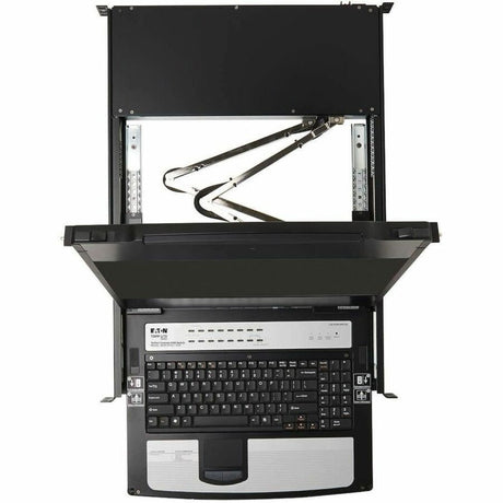 Eaton Tripp Lite Series NetDirector 16-Port DisplayPort KVM Switch Console with 17 in. LCD, IP Remote Access, Dual Rail, 1U Rack-Mount, TAA — B030-DP16-17DIP