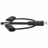 Eaton Tripp Lite Series Universal USB-A to Lightning, USB Micro-B and USB-C Sync/Charge Cable (M/3xM), MFi Certified, Black, 6 ft. (1.8 m) — M101-006-LMC-BK