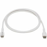 Eaton Tripp Lite Series USB-C to Lightning Sync/Charge Cable (M/M), MFi Certified, White, 1 m (3.3 ft.) — M102-01M-WH