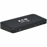 Eaton Tripp Lite Series USB-C Dock, Triple Display - 4K 60 Hz HDMI/DisplayPort, USB 3.x Gen 2 (10Gbps), USB-A/USB-C Hub, GbE, 85W PD Charging, Black — U442-DOCK8-B