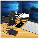 Eaton Tripp Lite Series USB-C Dock, Triple Display - 4K 60 Hz HDMI/DisplayPort, USB 3.x Gen 2 (10Gbps), USB-A/USB-C Hub, GbE, 85W PD Charging, Black — U442-DOCK8-B