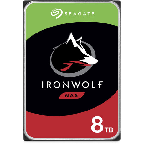 Seagate IronWolf ST8000VN004 8 TB Hard Drive - 3.5" Internal - SATA (SATA/600) - Conventional Magnetic Recording (CMR) Method — ST8000VN004