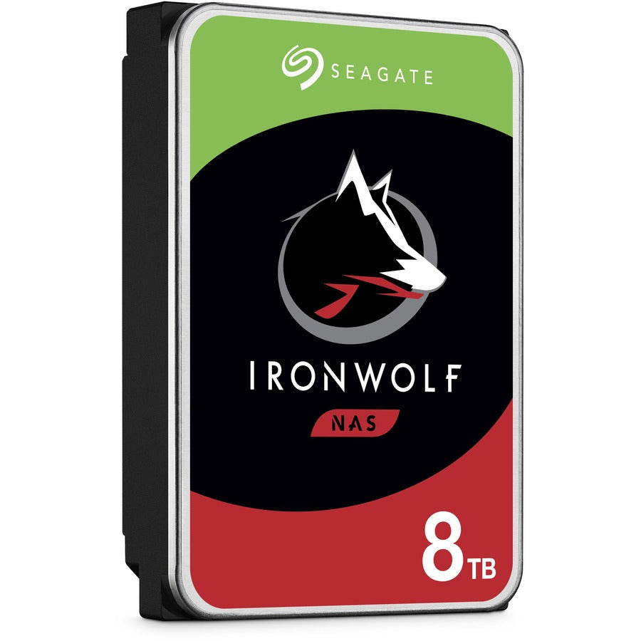 Seagate IronWolf ST8000VN004 8 TB Hard Drive - 3.5" Internal - SATA (SATA/600) - Conventional Magnetic Recording (CMR) Method — ST8000VN004