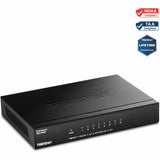 TRENDnet 8-Port 2.5Gb Multi-Gigabit Unmanaged Gaming Switch, TEG-S380, 8 x 2.5GBASE-T Ports, 25Gbps Switching Capacity, Ethernet Splitter, NDAA & TAA Compliant, Fanless, Lifetime Protection, Black — TEG-S380