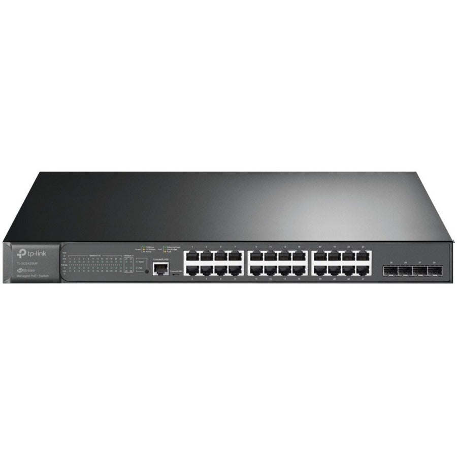 TP-Link TL-SG3428MP - JetStream&trade; 28-Port Gigabit L2+ Managed Switch with 24-Port PoE+ — SG3428MP