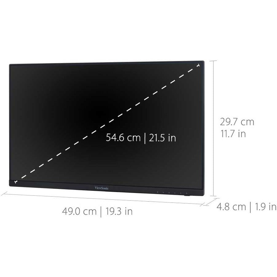 ViewSonic VA2256-MHD_H2 Dual Pack Head-Only 1080p IPS Monitors with FreeSync, HDMI, DisplayPort and VGA for Home and Office — VA2256-MHD_H2