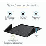 StarTech.com 2 Post Server Rack Shelf - Vented - Center Mount - Up to 75 lb. - 2 post Network Rack Shelf (CABSHF2POSTV2) — CABSHF2POSTV2