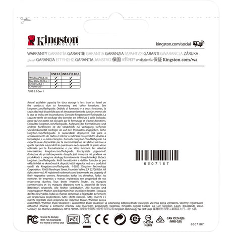 Kingston DataTraveler Kyson 256GB USB 3.2 (Gen 1) Type A Flash Drive — DTKN/256GB