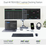 StarTech.com USB C Docking Station for MacBook Pro/Air-M1/M2/M3/M4 (Thunderbolt Compatible) - Dual HDMI/DisplayPort, 96W Power Delivery — TB3CDK2DH