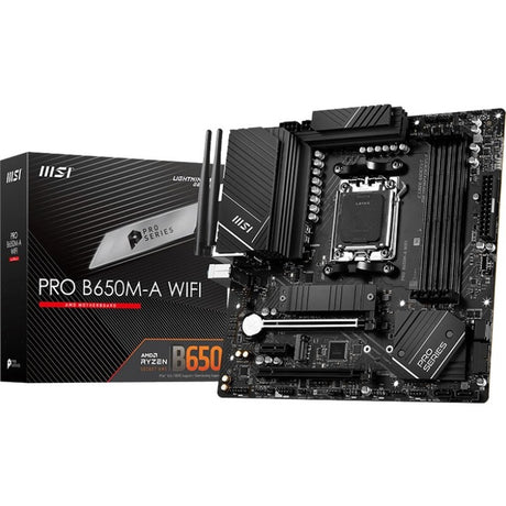 MSI B650M-A WIFI Desktop Motherboard - AMD B650 Chipset - Socket AM5 - Micro ATX — B650MAWIFI