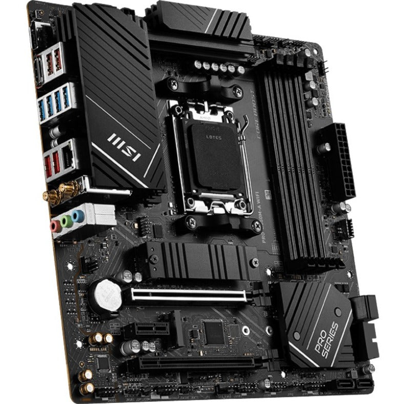MSI B650M-A WIFI Desktop Motherboard - AMD B650 Chipset - Socket AM5 - Micro ATX — B650MAWIFI