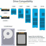 StarTech.com Standalone Dual Bay M.2 SATA/NVMe Duplicator/Eraser, HDD/SSD Cloner/Wiper, M.2 PCIe/AHCI, Hard Drive Sanitizer/Copier, TAA — SM2DUPE11