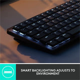 Logitech MX Mechanical Mini Minimalist Wireless Illuminated Keyboard (Clicky) (Graphite) — 920-010552