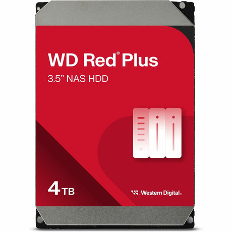 WD Red Plus WD40EFPX 4 TB Hard Drive - 3.5" Internal - SATA (SATA/600) - Conventional Magnetic Recording (CMR) Method — WD40EFPX
