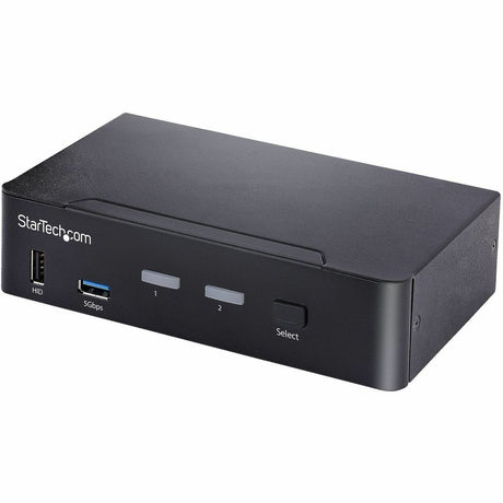StarTech.com USB-C KVM Switch, 2 Port DisplayPort KVM w/ 4K 60Hz UHD HDR Video, 3.5mm Audio, USB Type-C KVM Switch, 6x USB Hub Ports, Thunderbolt 3/4 Compatible - Hot Key Switching — SV231DPUCA