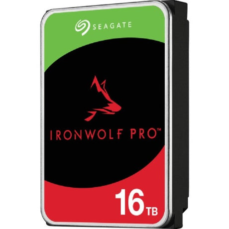 Seagate IronWolf Pro ST16000NT001 16 TB Hard Drive - 3.5" Internal - SATA (SATA/600) - Conventional Magnetic Recording (CMR) Method — ST16000NT001