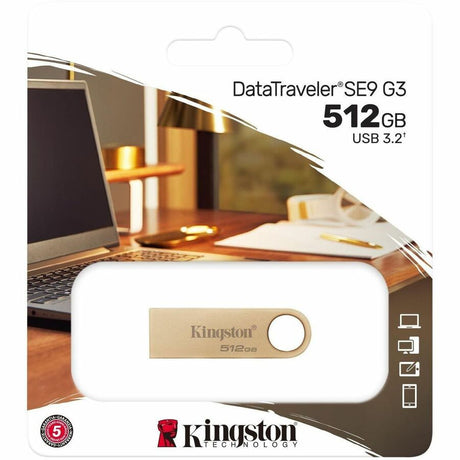 Kingston DataTraveler SE9 G3 512GB USB 3.2 (Gen 1) Type A Flash Drive — DTSE9G3/512GB