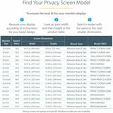 StarTech.com 22-inch 16:9 Computer Monitor Privacy Filter, Anti-Glare Privacy Screen w/51% Blue Light Reduction, +/- 30 deg. View Angle — 2269-PRIVACY-SCREEN