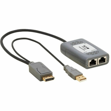 Eaton Tripp Lite Series DisplayPort over Cat6 Pigtail Receiver with Repeater, 4K 60 Hz, 4:4:4, Transceiver, HDCP 2.2, 230 ft. (70.1 m), TAA — B127U-110-PD
