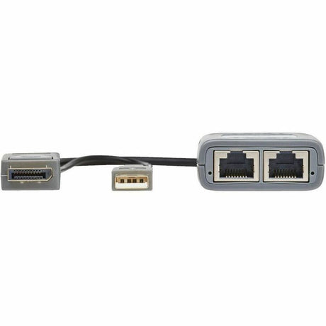 Eaton Tripp Lite Series DisplayPort over Cat6 Pigtail Receiver with Repeater, 4K 60 Hz, 4:4:4, Transceiver, HDCP 2.2, 230 ft. (70.1 m), TAA — B127U-110-PD