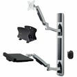 StarTech.com Wall Mount Workstation, VESA Mount 22lb/10kg, Fully Articulating Monitor Mount & Keyboard Tray, Standing Desk w/PC Bracket — 2PASTSC-WALL-MOUNT