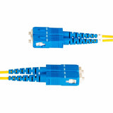 StarTech.com 10m (32.8ft) LC to SC (UPC) OS2 Single Mode Duplex Fiber Optic Cable, 9/125, 100G, Low Insertion Loss, LSZH Fiber Jumper Cord — SMLCSC-OS2-10M