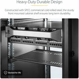 StarTech.com 1U Server Rack Cabinet Shelf - Fixed 16" Deep Cantilever Rackmount Tray for 19" Data/AV/Network Enclosure w/Cage Nuts, Screws — CABSHELF116V2PK