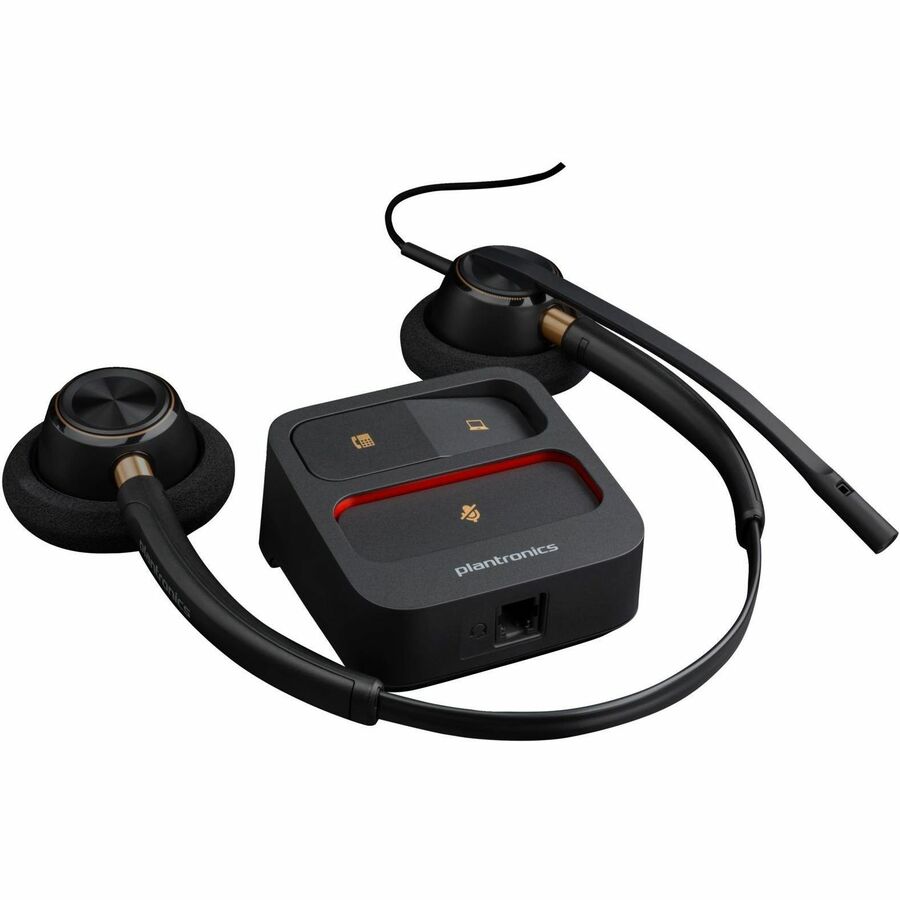 Poly EncorePro 520 with Quick Disconnect Binaural Headset TAA — 783P6AA#ABA