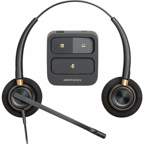 Poly EncorePro 520 with Quick Disconnect Binaural Headset TAA — 783P6AA#ABA