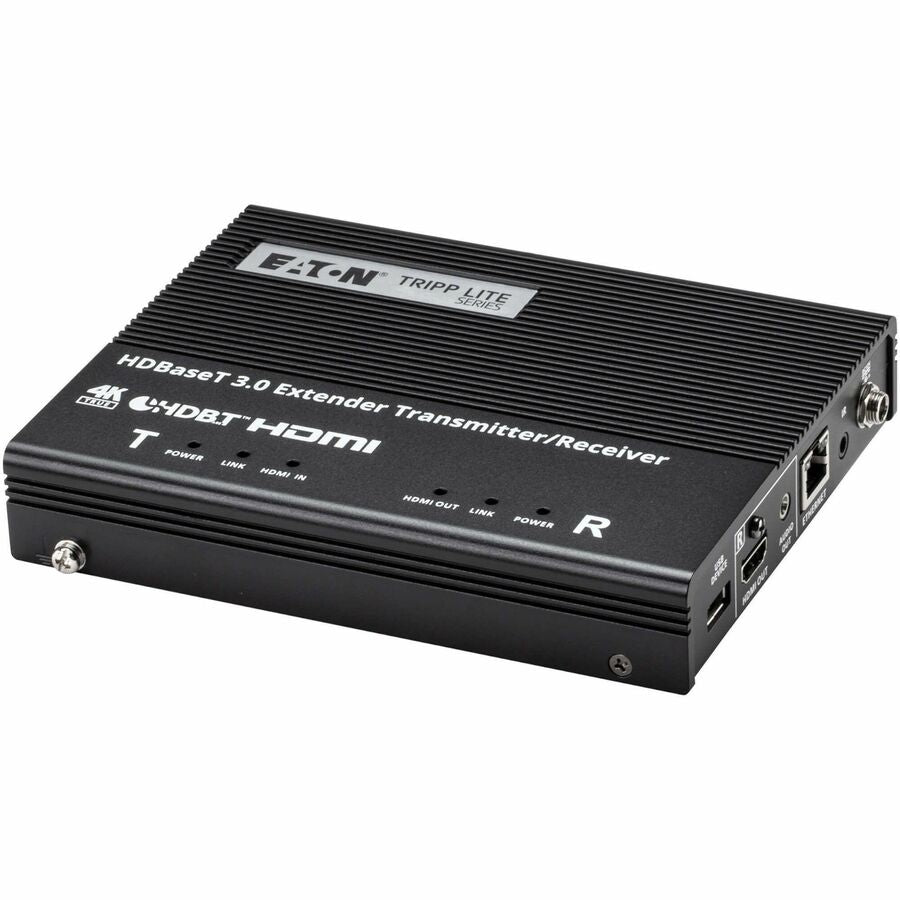 Eaton Tripp Lite Series HDBaseT 3.0 Transmitter/Receiver, HDMI 4K 60 Hz (4:4:4), RS-232, IR Control, Up to 328 ft. (100 m), TAA — BHDBT3-TR