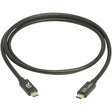 Eaton Tripp Lite Series USB4 40Gbps Cable (M/M) - USB-C, 8K 60 Hz, 240W EPR Charging, Black, 1.2 m (4 ft.) — U521-1P2M-BK