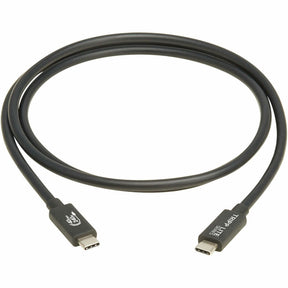 Eaton Tripp Lite Series USB4 40Gbps Cable (M/M) - USB-C, 8K 60 Hz, 240W EPR Charging, Black, 1.2 m (4 ft.) — U521-1P2M-BK