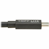 Eaton Tripp Lite Series USB4 40Gbps Cable (M/M) - USB-C, 8K 60 Hz, 240W EPR Charging, Black, 1.2 m (4 ft.) — U521-1P2M-BK
