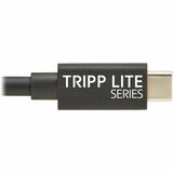 Eaton Tripp Lite Series USB4 40Gbps Cable (M/M) - USB-C, 8K 60 Hz, 240W EPR Charging, Black, 1.2 m (4 ft.) — U521-1P2M-BK