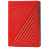 WD My Passport WDBPKJ0040BRD-WESN 4 TB Portable Hard Drive - External - Red — WDBPKJ0040BRD-WESN