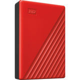 WD My Passport WDBPKJ0040BRD-WESN 4 TB Portable Hard Drive - External - Red — WDBPKJ0040BRD-WESN