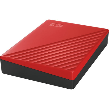 WD My Passport WDBPKJ0040BRD-WESN 4 TB Portable Hard Drive - External - Red — WDBPKJ0040BRD-WESN