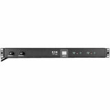 Eaton Tripp Lite Series 2.9kW Single-Phase Local Metered PDU with ISOBAR Surge Protection, 120V, 3840 Joules, 12 NEMA 5-15/20R Outlets, L5-30P Input, 15 ft. Cord, 1U Rack-Mount — PDUMH30-ISO