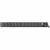 Eaton Tripp Lite Series 2.9kW Single-Phase Local Metered PDU with ISOBAR Surge Protection, 120V, 3840 Joules, 12 NEMA 5-15/20R Outlets, L5-30P Input, 15 ft. Cord, 1U Rack-Mount — PDUMH30-ISO