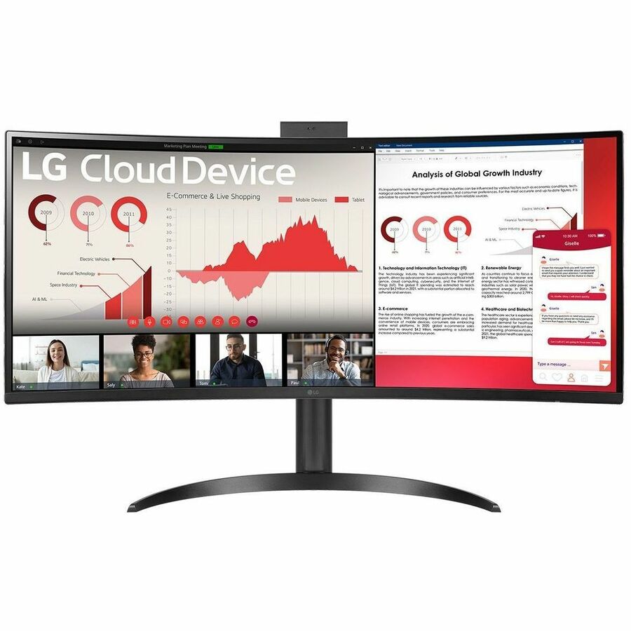 LG 34CR650N-6N All-in-One Thin Client Celeron N5105 Quad-core (4 Core) 2 GHz - Textured Black — 34CR650N-6N