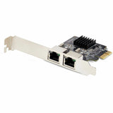 StarTech.com 2-Port Gigabit PCIe Network Adapter Card, 10/100/1000Mbps PCI Express NIC, Dual Realtek RTL8111H, TAA Compliant — ST1000SPEXD4T