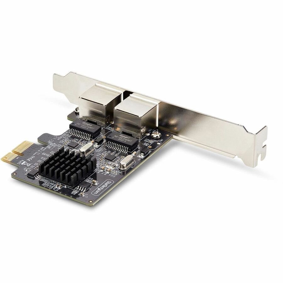 StarTech.com 2-Port Gigabit PCIe Network Adapter Card, 10/100/1000Mbps PCI Express NIC, Dual Realtek RTL8111H, TAA Compliant — ST1000SPEXD4T