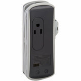 Eaton Tripp Lite Series Protect It! 2-Outlet Travel-Size Surge Protector - 5-15R Outlets, USB-C and USB-A Ports, 5-15P Input, Black — TRAVELER3USBC