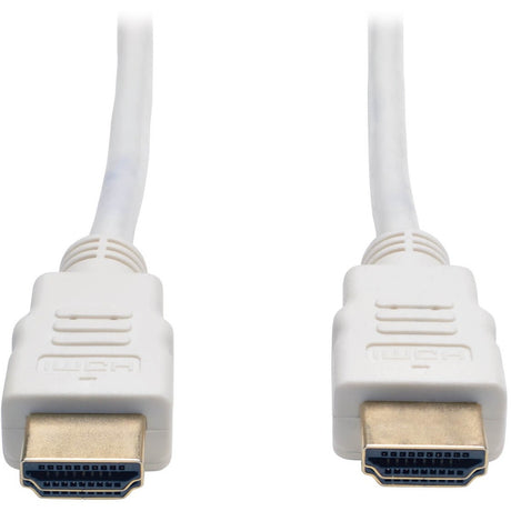 Eaton Tripp Lite Series High-Speed HDMI Cable (M/M) - 4K, Gripping Connectors, White, 3 ft. (0.9 m) — P568-003-WH