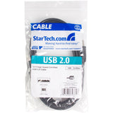 StarTech.com High Speed Certified USB 2.0 - USB cable - 4 pin USB Type A (M) - 4 pin USB Type B (M) - 3 m ( USB / Hi-Speed USB ) — USB2HAB10