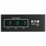 Eaton Tripp Lite Series 5.7kW 3-Phase Local Metered PDU, 120V Outlets (42 5-15/20R), 208V L21-20P input, 6 ft. (1.83 m) Cord, 0U Vertical, TAA — PDU3MV6L2120LV
