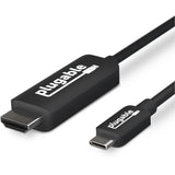 Plugable USB C to HDMI Adapter Cable - Connect USB-C or Thunderbolt 3 Laptops to HDMI Displays up to 4K@60Hz — USBC-HDMI-CABLE