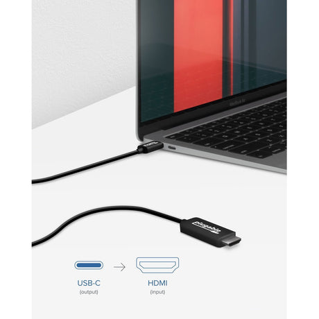 Plugable USB C to HDMI Adapter Cable - Connect USB-C or Thunderbolt 3 Laptops to HDMI Displays up to 4K@60Hz — USBC-HDMI-CABLE