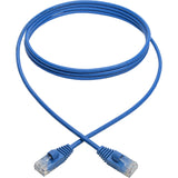 Eaton Tripp Lite Series Cat6a 10G Snagless Molded Slim UTP Ethernet Cable (RJ45 M/M), Blue, 6 ft. (1.83 m) — N261-S06-BL
