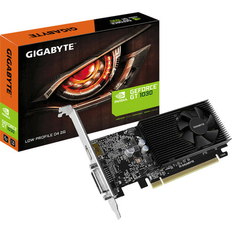 Gigabyte NVIDIA GeForce GT 1030 Graphic Card - 2 GB DDR4 SDRAM - Low-profile — GV-N1030D4-2GL